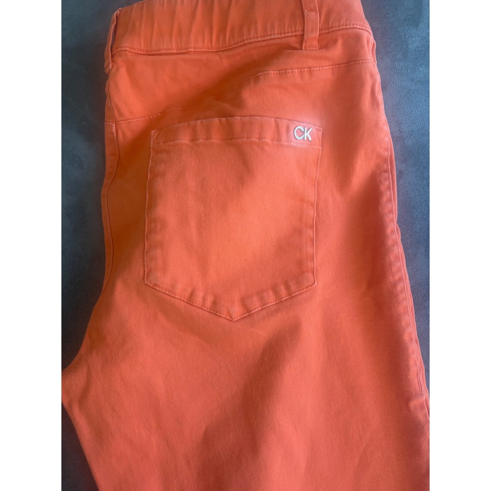 Calvin Klein Womens Orange Straight Leg Size 8